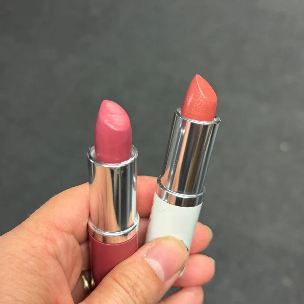 Clinique Pop Lip Colour Primer Duo 14 Plum Pop & Bare Pop Lipstick Set